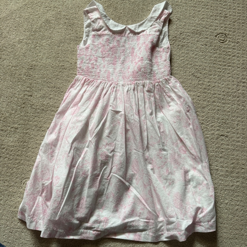 Janie and Jack Pink and White Dress